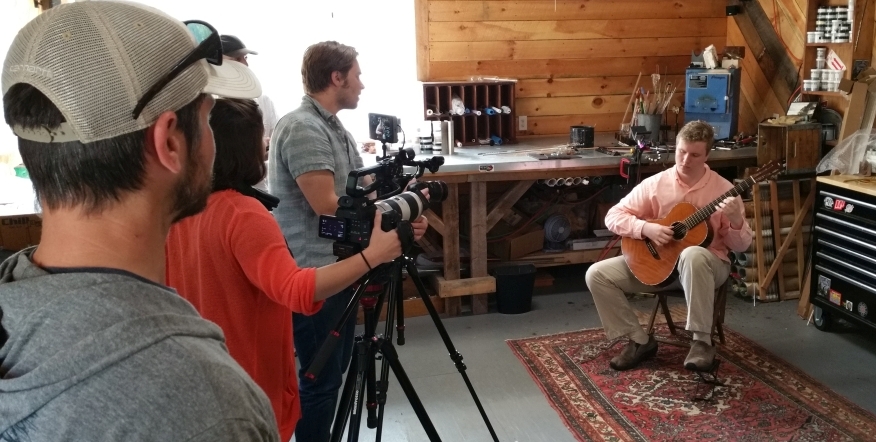 Connor Acoustic Guitar Magazine Video Shoot