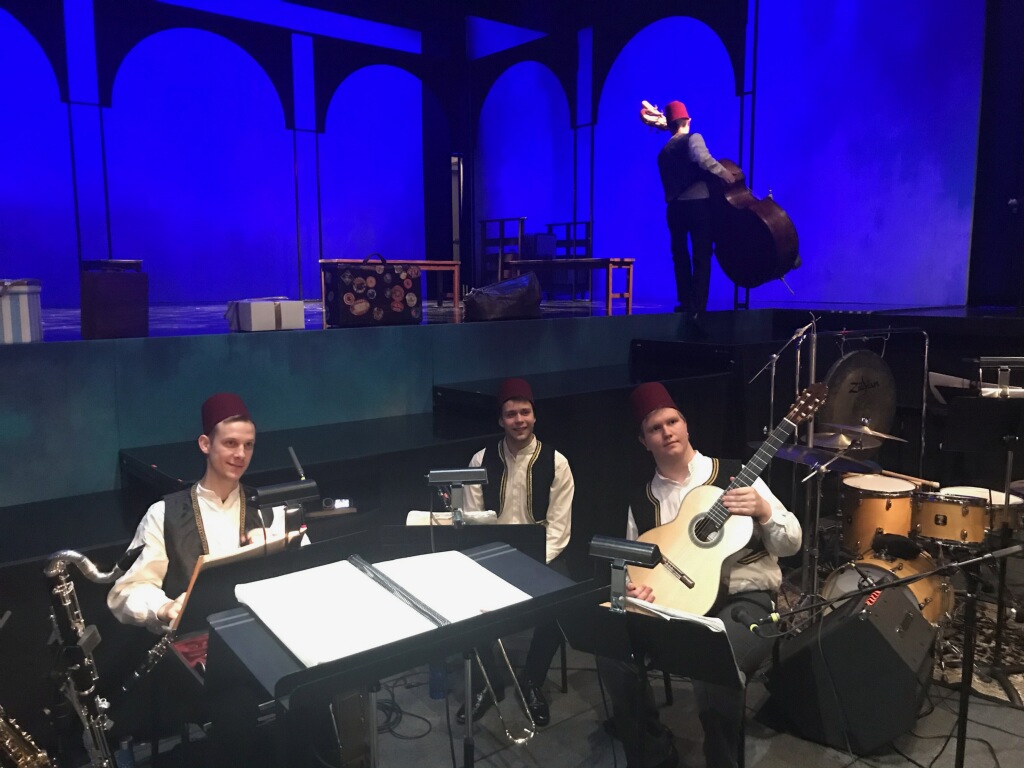 In the Music Pit, Thatcher after a performance of Dominick Argento's "Postcard from Morocco"